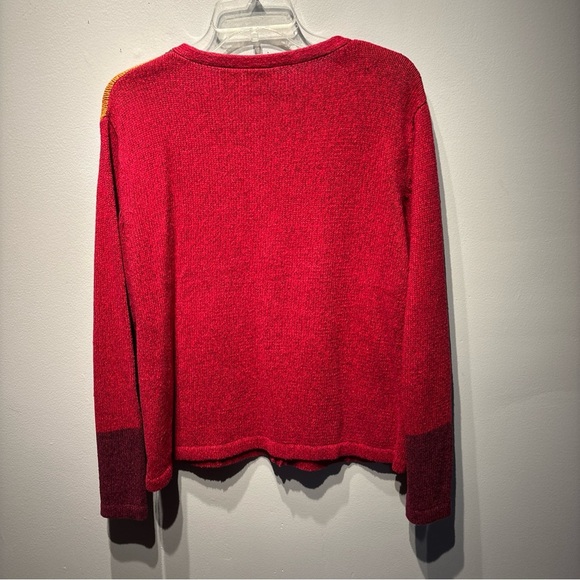 Erika Vtg Women’s‎ SzM Embroidered Fall Floral Toggle Button Cardigan Sweater - Picture 2 of 11